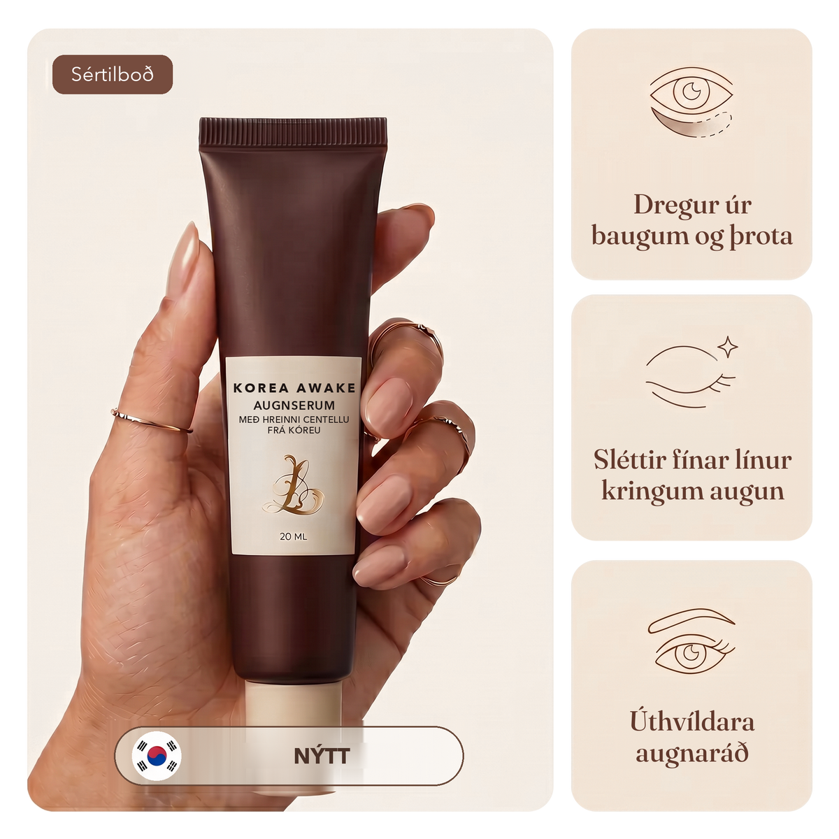 Korea Awake augnserum