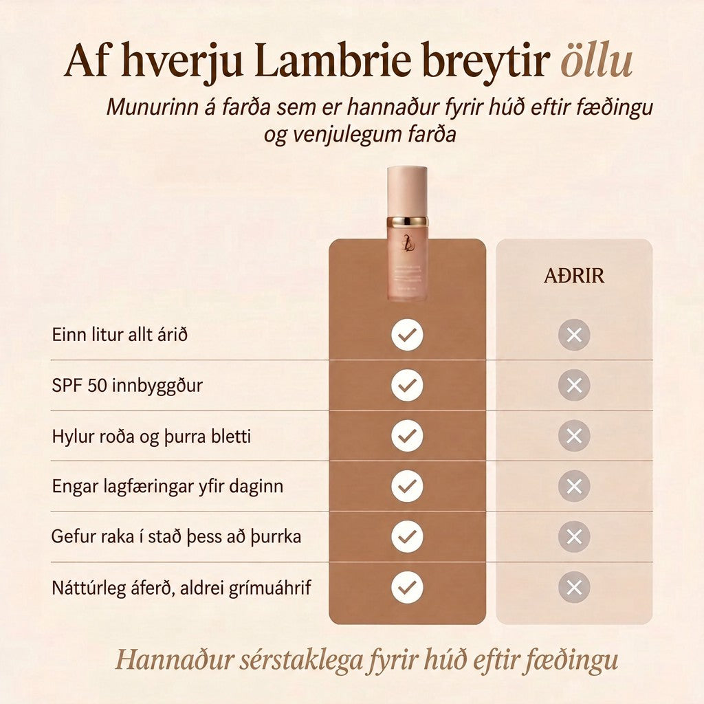 Kóreski 3-í-1 farðinn fyrir húð eftir fæðingu