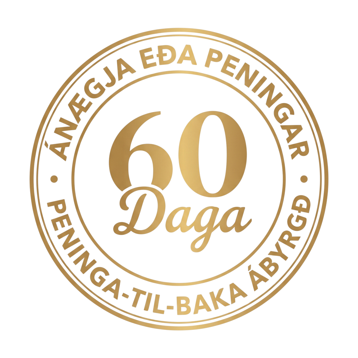 60 daga endurgreiðsluábyrgð